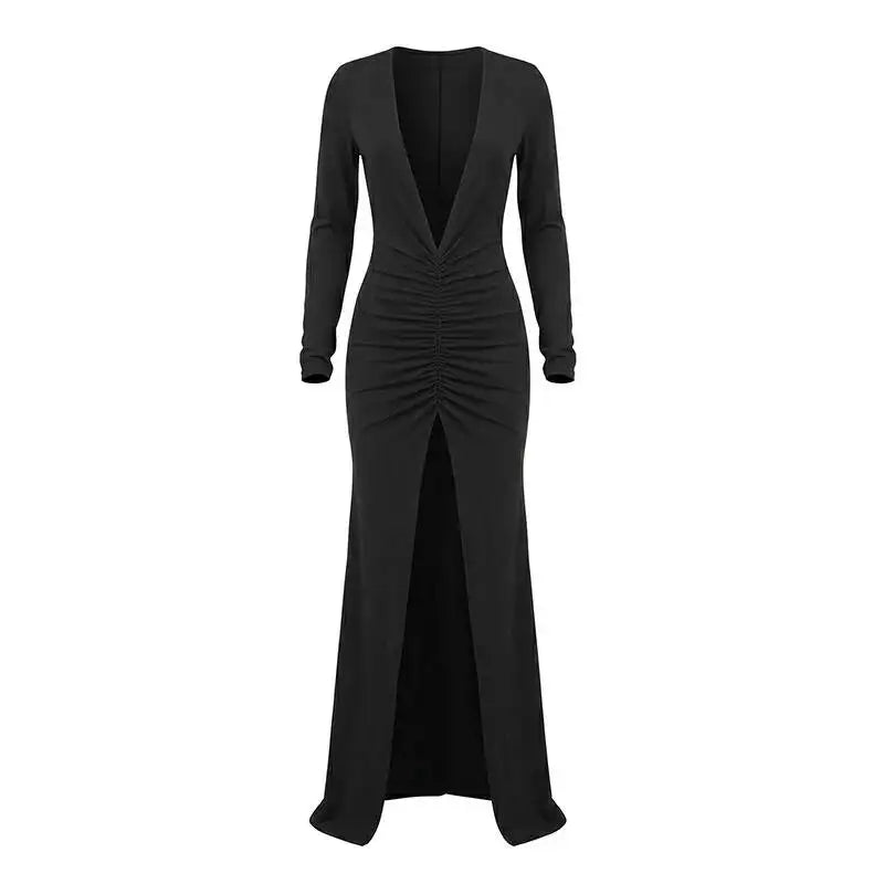 Viera Ruched Maxi Dress