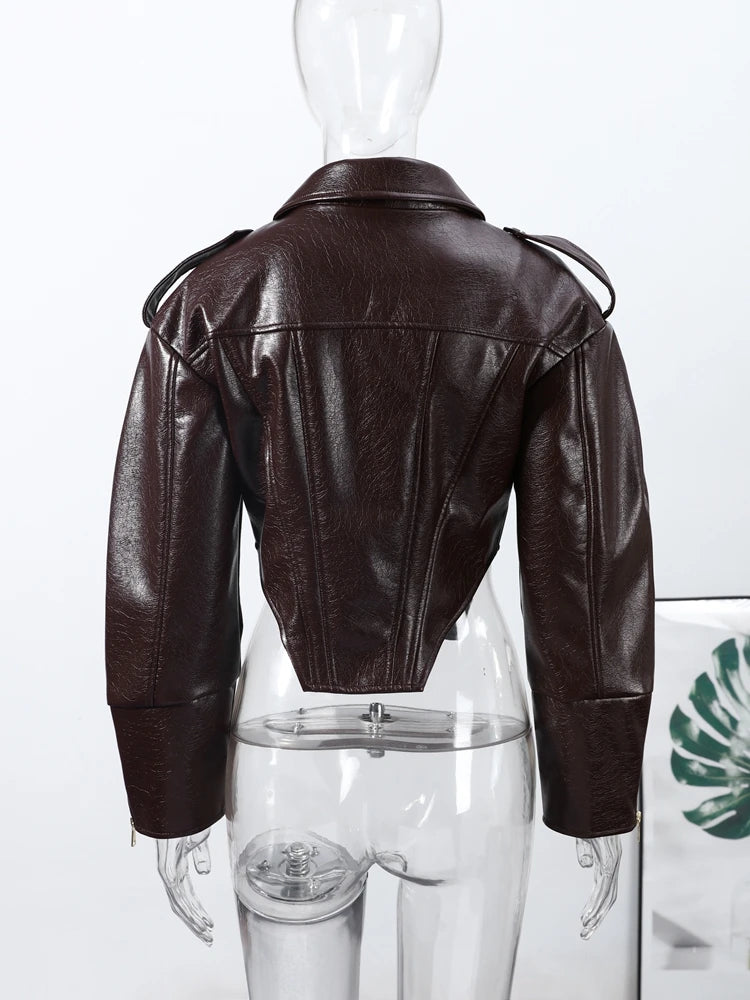 Vintage Leather Biker Jacket