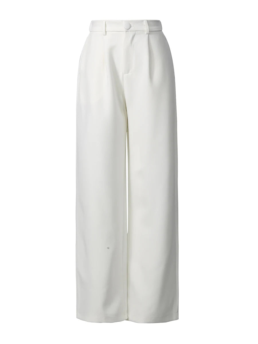 Chic Beaded Blazer Pants Set