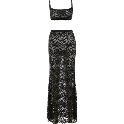 Liza Mesh Skirt Set