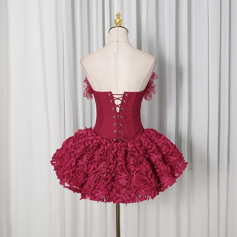 Princessa Floral Vorset Mini Dress