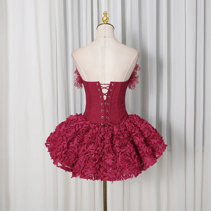 Princessa Floral Vorset Mini Dress
