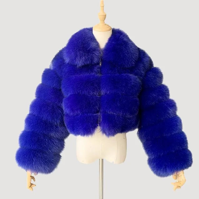 Lapel Fur Coat