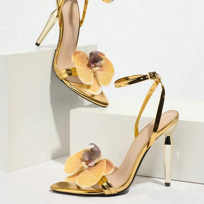 Orchid Flowers Heels