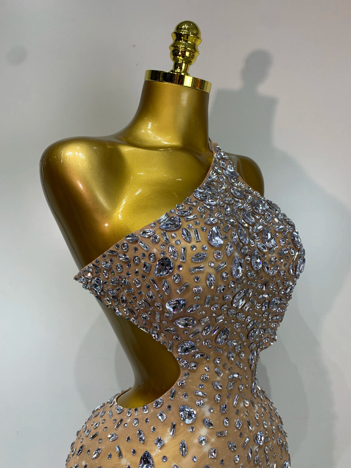 Mila Rhinestone Mini Dress