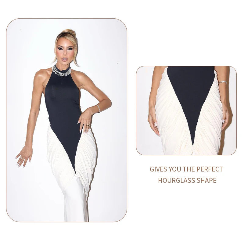 Lorie Ruched Bandage Maxi Dress