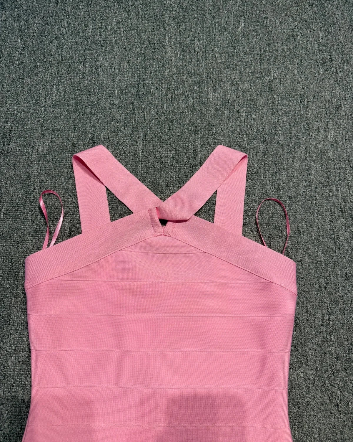Pink Bodycon Bandage Mini Dress