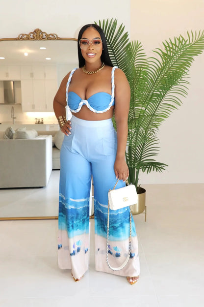 Blue Martini Pants Set