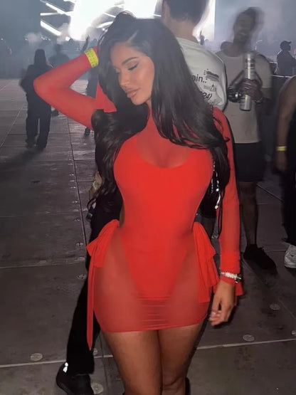 Kassidy Mesh Mini Dress