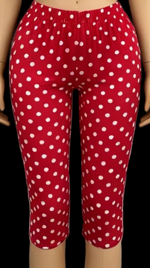 Miriam Polka Dot Capri Set