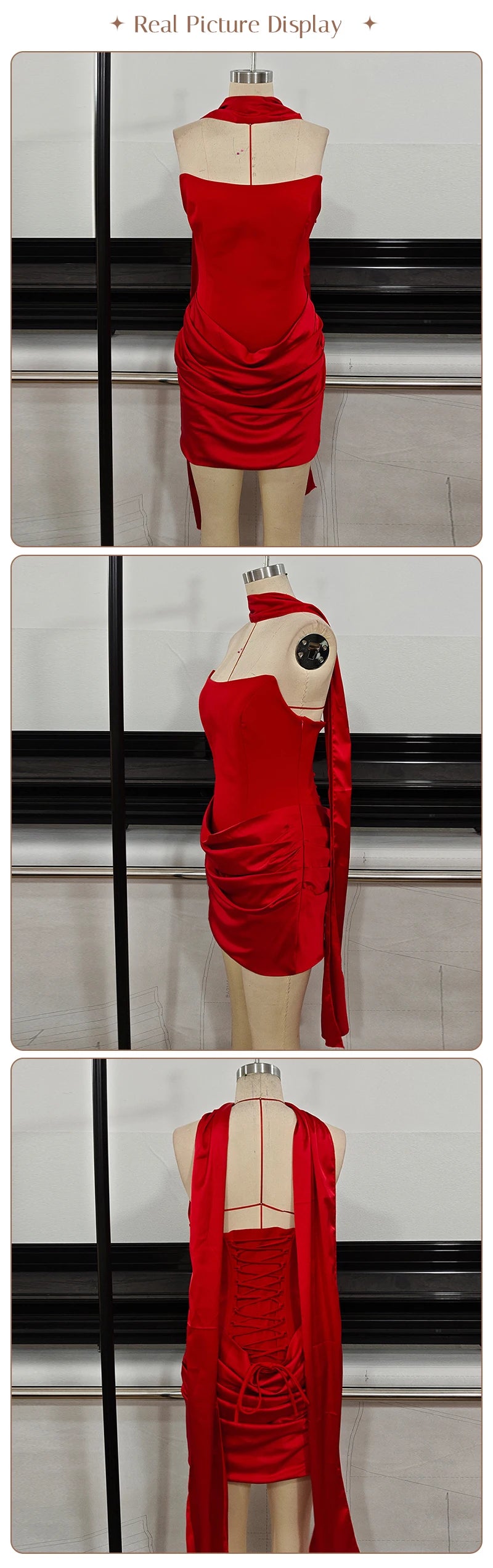 Sadie Satin Corset Mini Dress