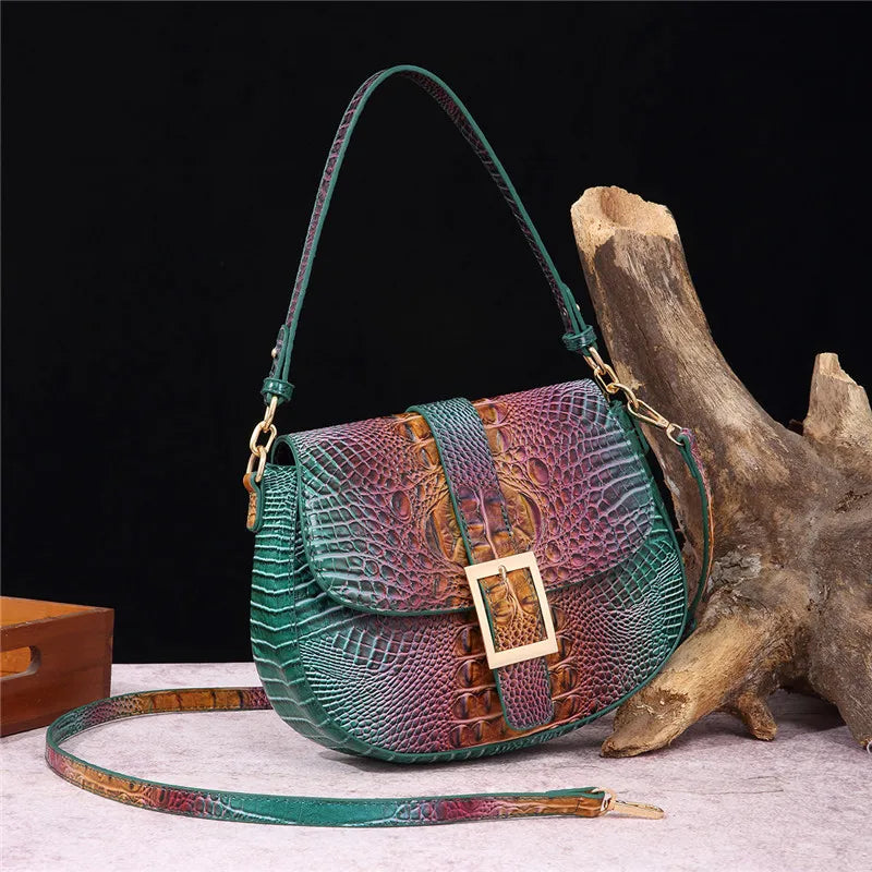 Reptile Pattern Crossbody Bag