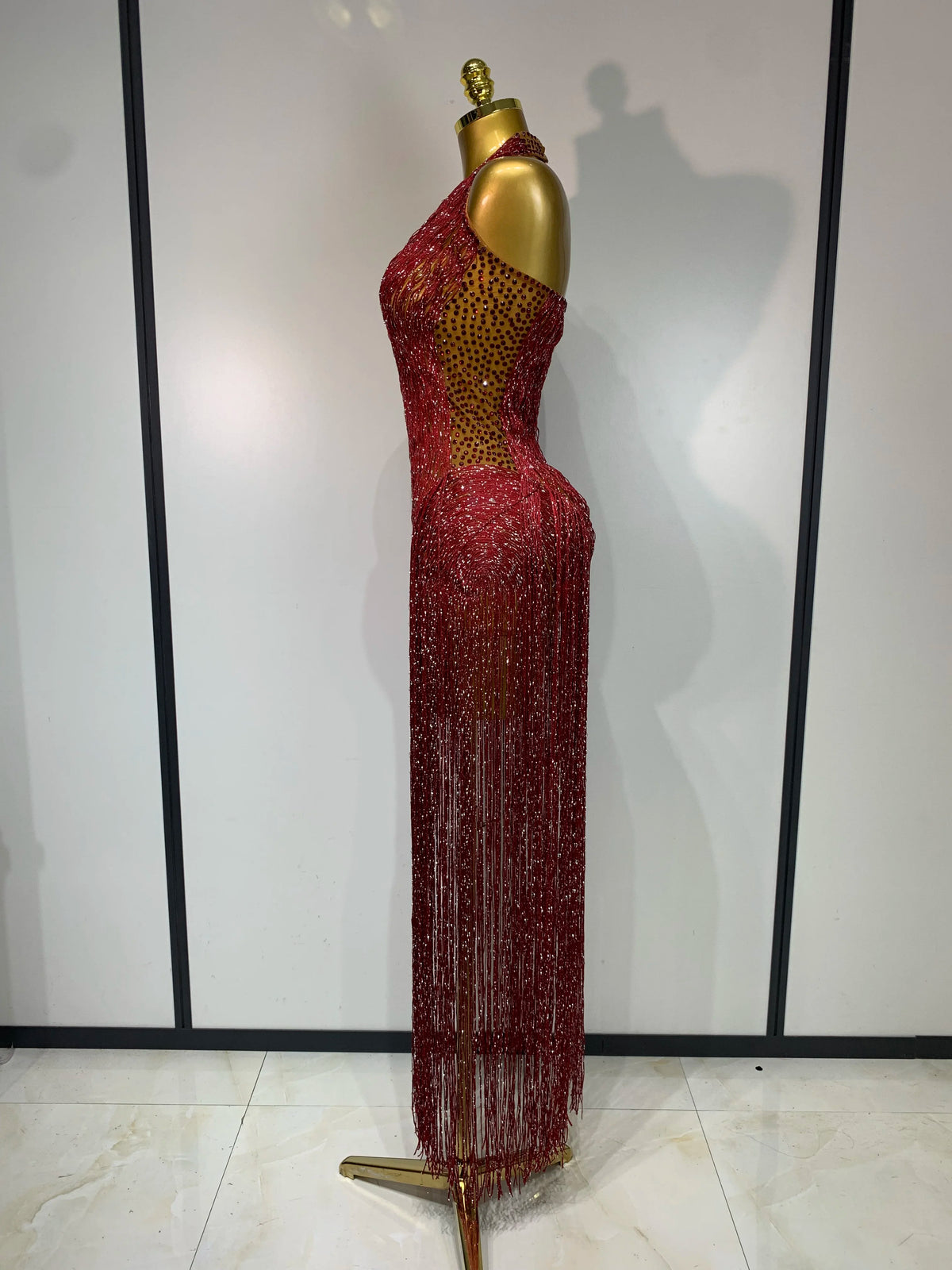 Gizel Tassel Maxi Dress