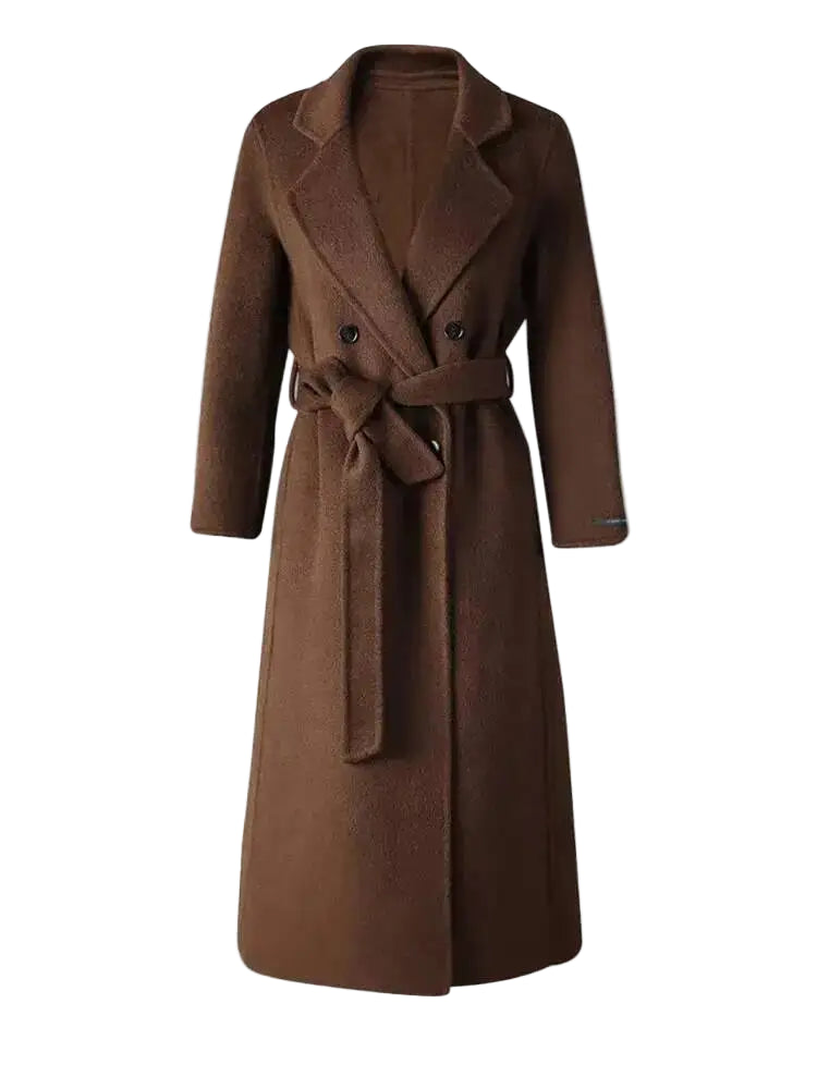 Brown Belted Trench Coat