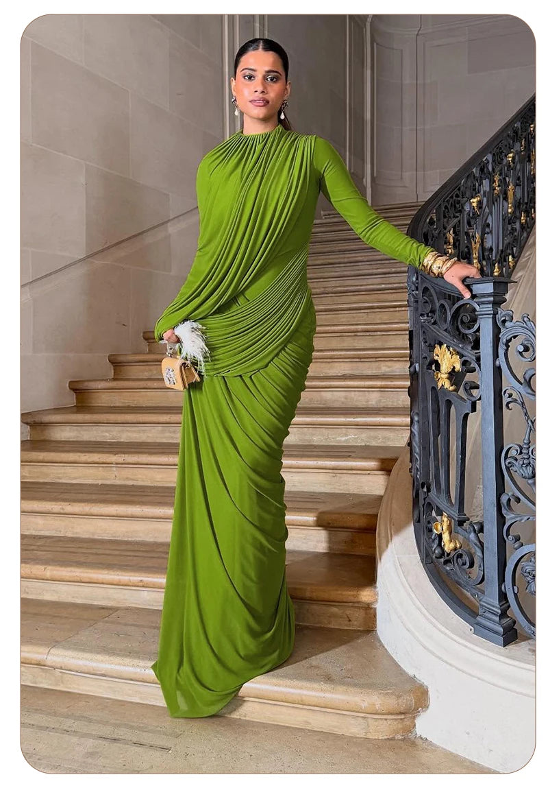 Rosa Pleated Maxi Dress