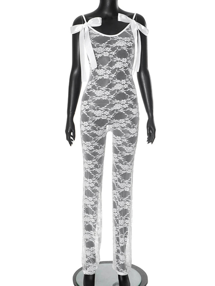 Bows Lace Jumpsuit