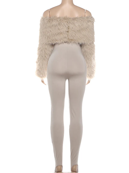 Maya Furry Jumpsuit