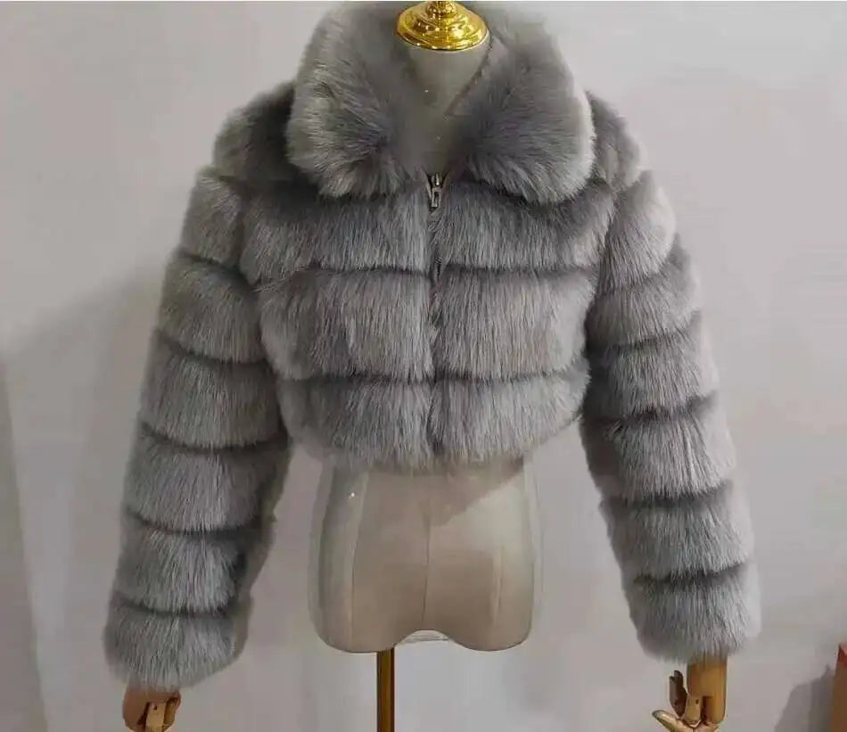 Lapel Fur Coat