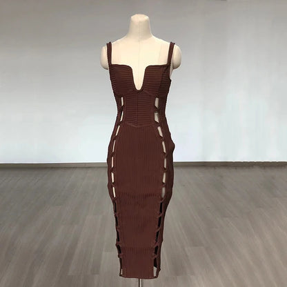 No Cuts Given Bandage Midi Dress