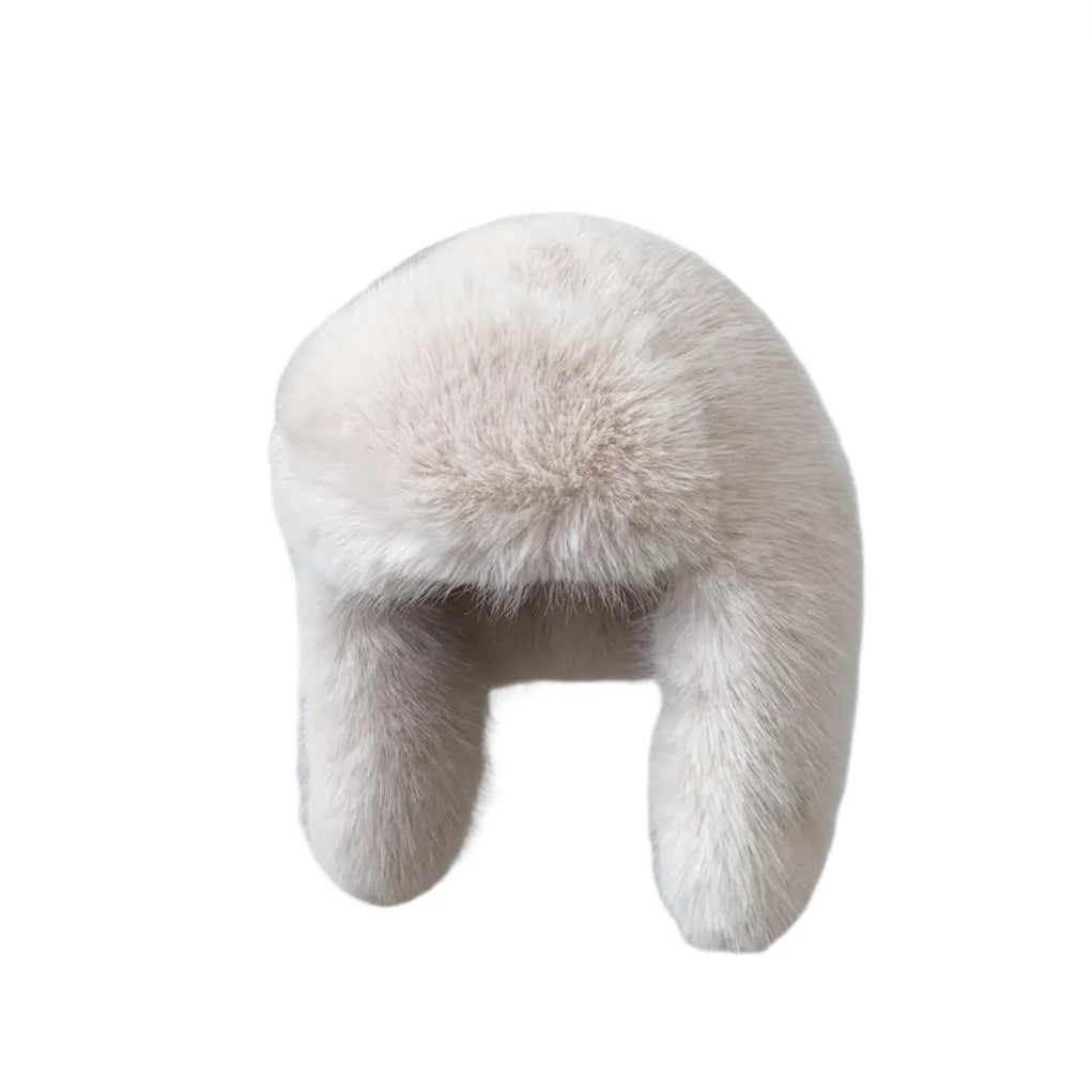 Plush Earflap Fur Hat