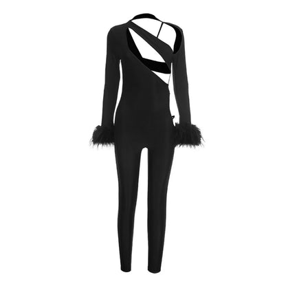 Rissa Fur Jumpsuit