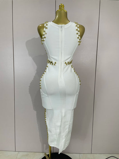 Hollywood Bandage Midi Dress