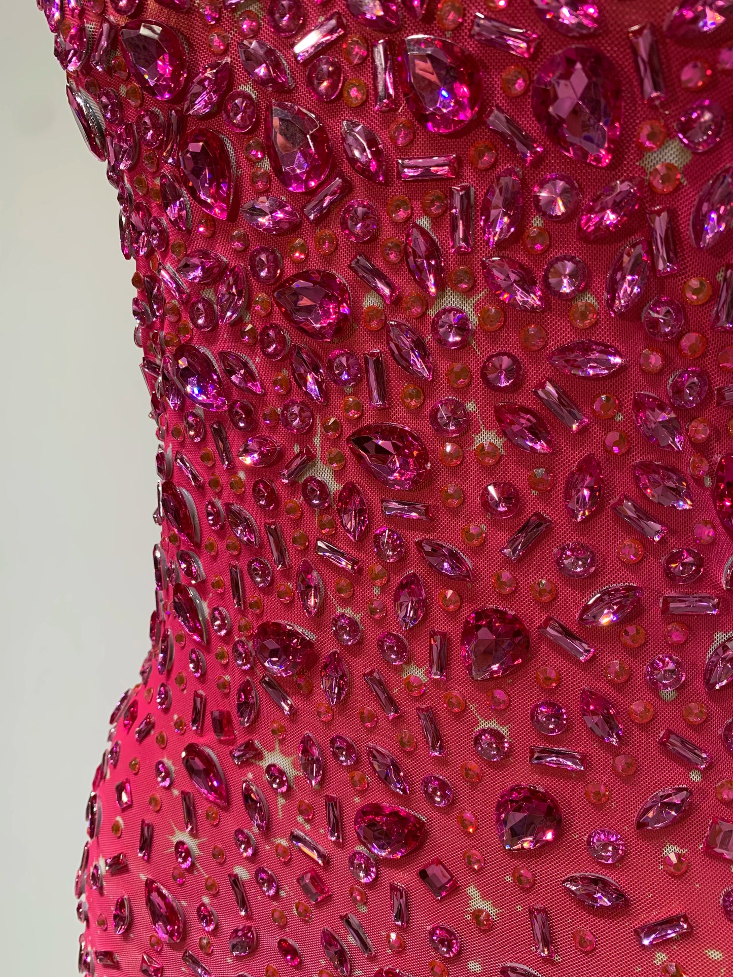 Zoey Rhinestone Mesh Maxi Dress