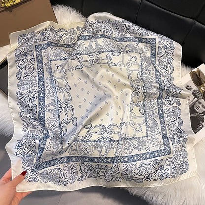 Houndstooth Printed Vintage Headscarf