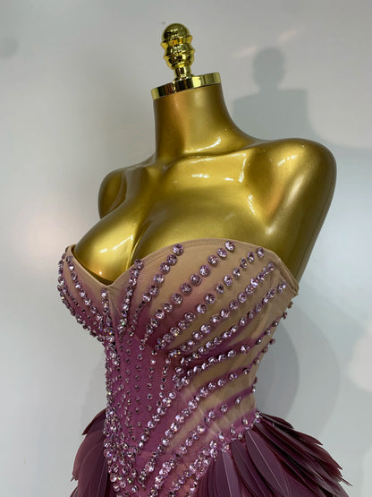 Sequins Mesh Mini Dress