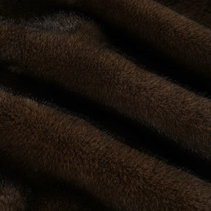 Furry Pleated Mini Skirt