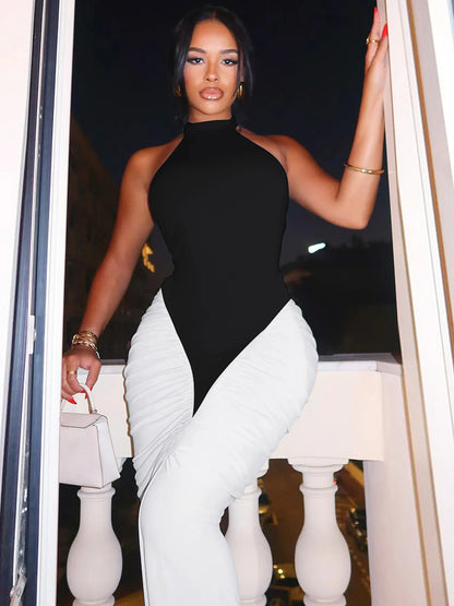 Priscilla Ruched Maxi Dress