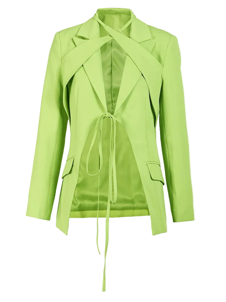 Malika Lace-up Blazer