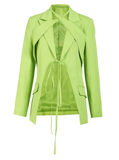 Malika Lace-up Blazer