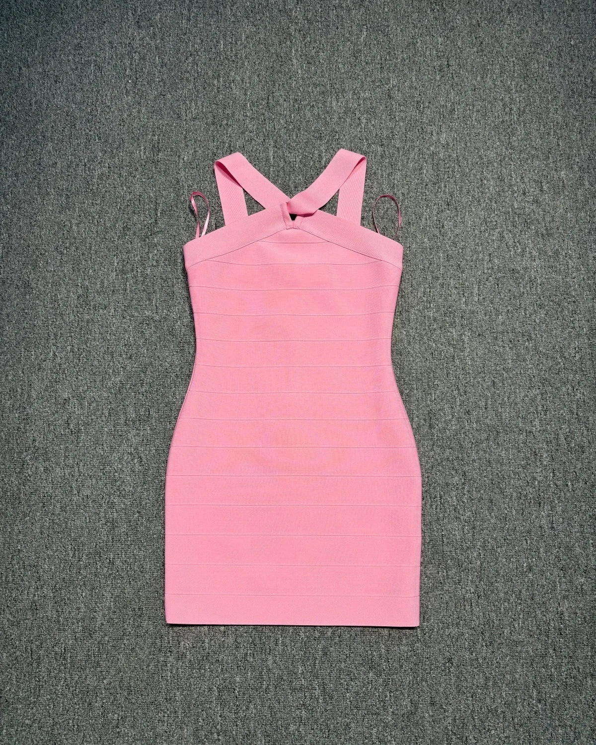 Pink Bodycon Bandage Mini Dress