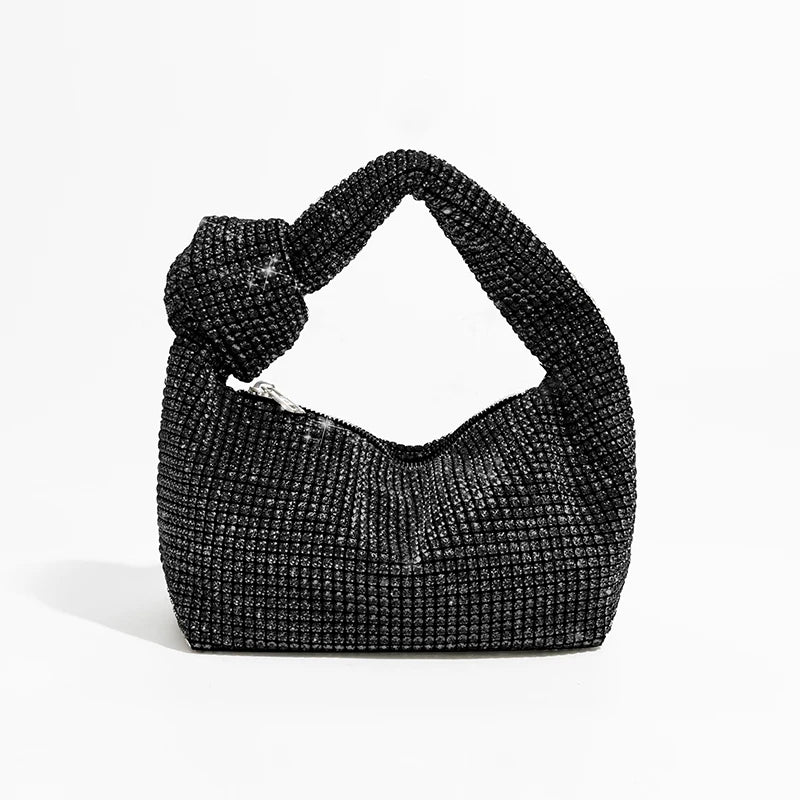 Luxury Rhinestones Knot Handbag