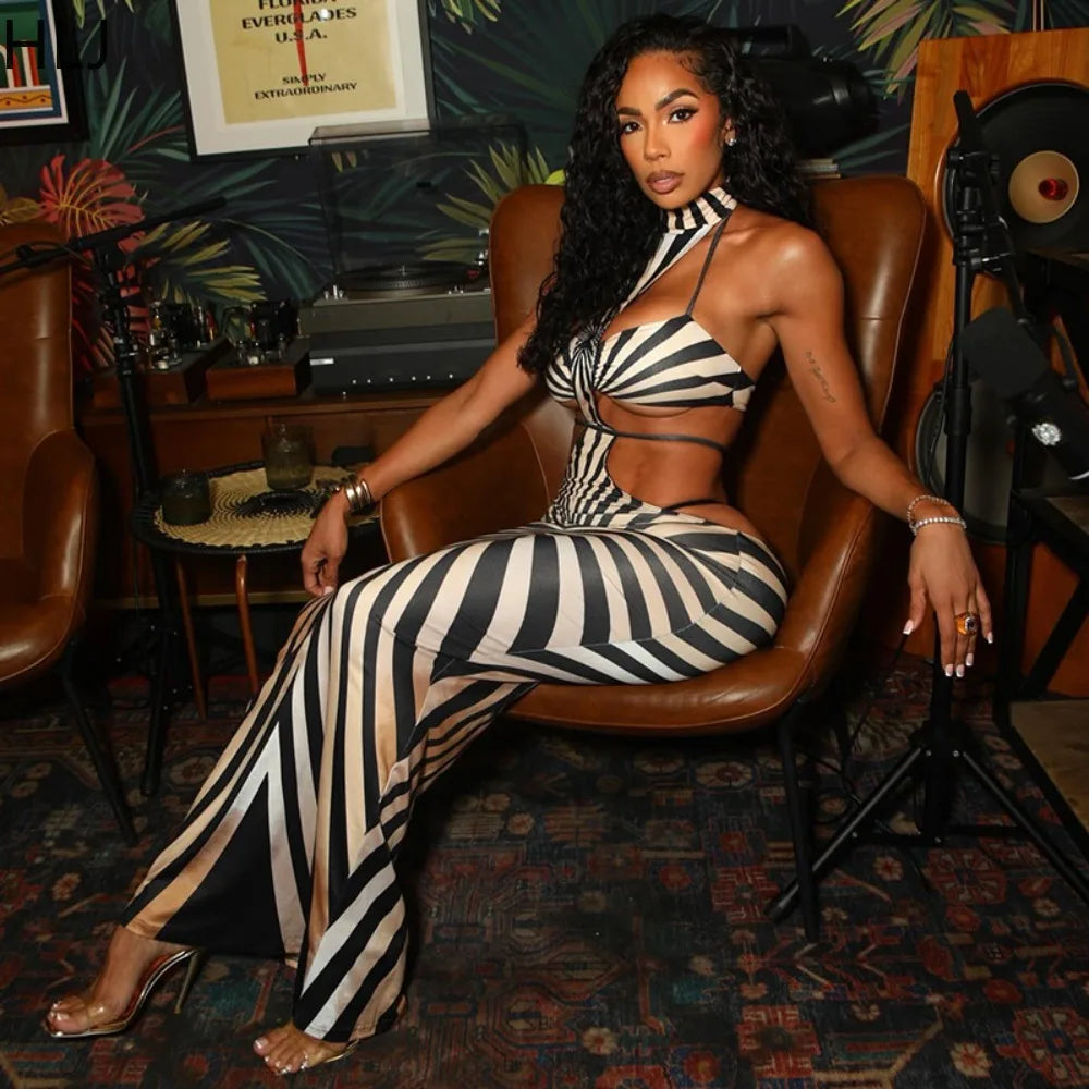 Zebra Print Cut Out Maxi Dress