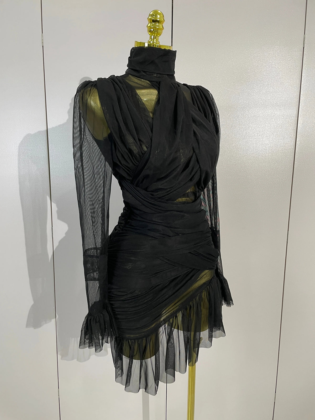 Lexina Ruffle Mini Dress