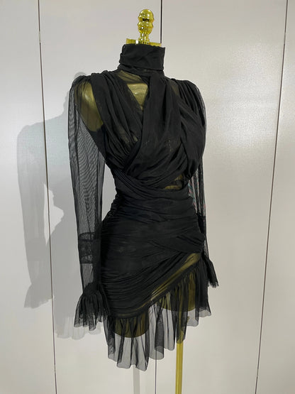 Lexina Ruffle Mini Dress
