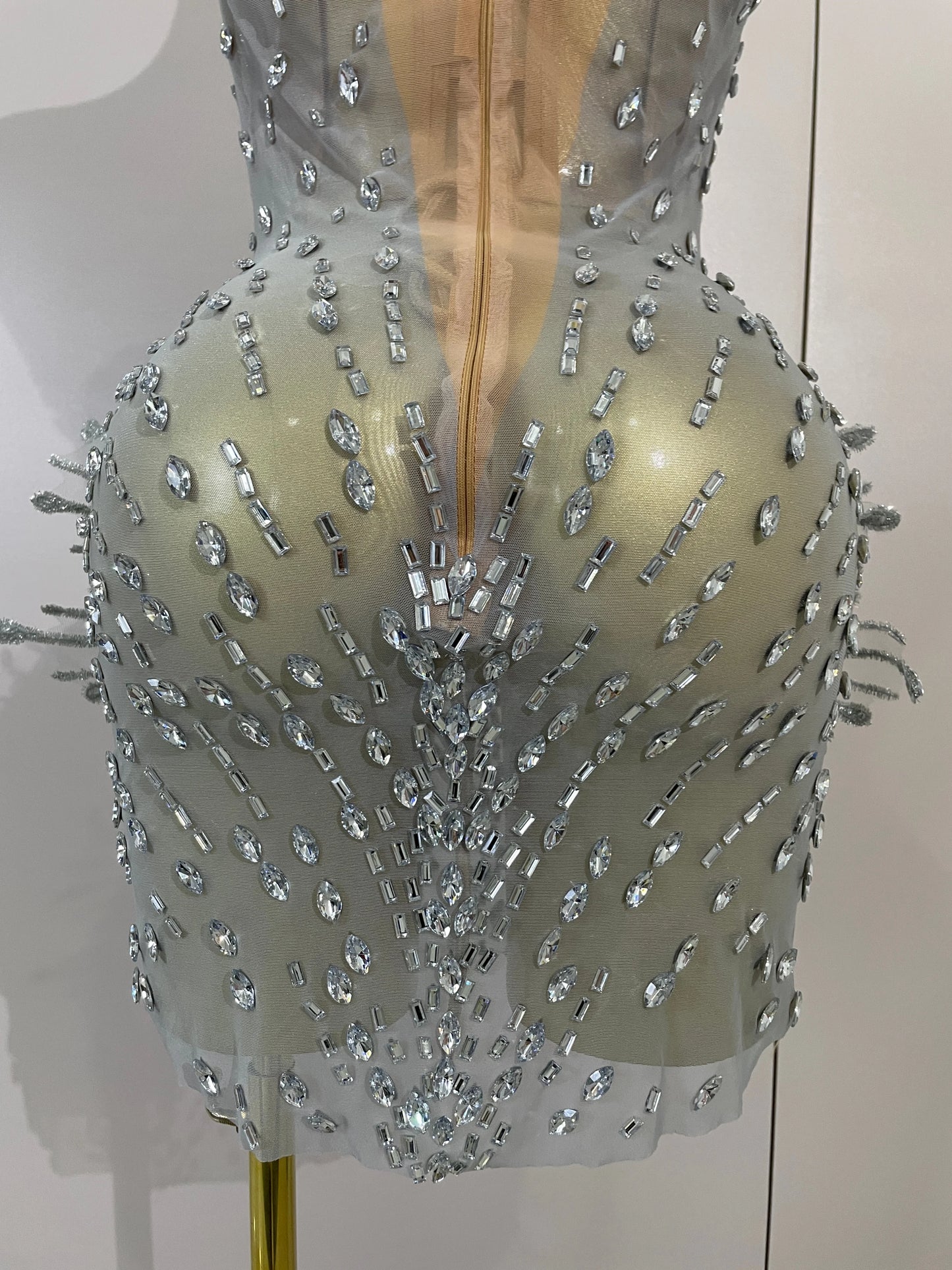 Zenda Mesh Mini Dress