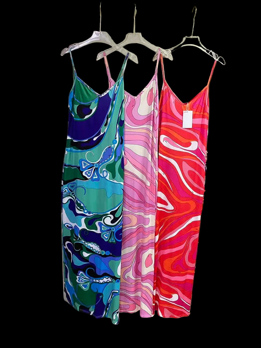 Vintage Satin Maxi Dress