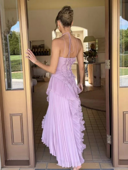 Kelsi Chiffon Ruffle Maxi Dress