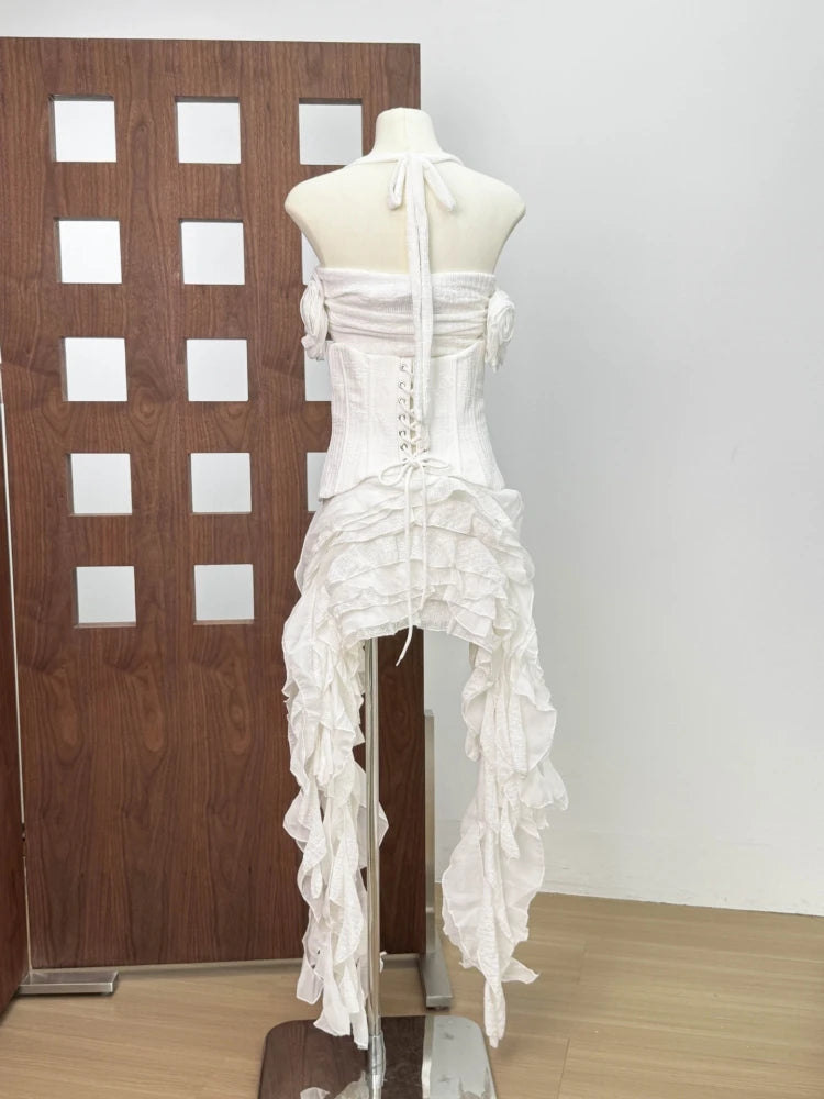 Ruffled Corset Dress Set