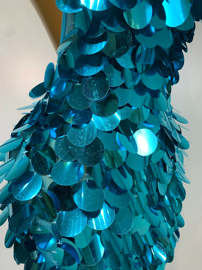 Marissa Sequins Backless Mini Dress