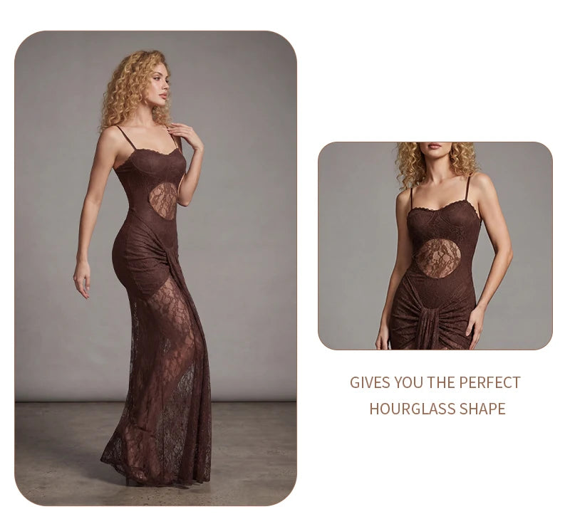 Wendie Mesh Maxi Dress
