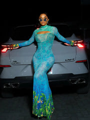 Olivia Fishtail Maxi Dress