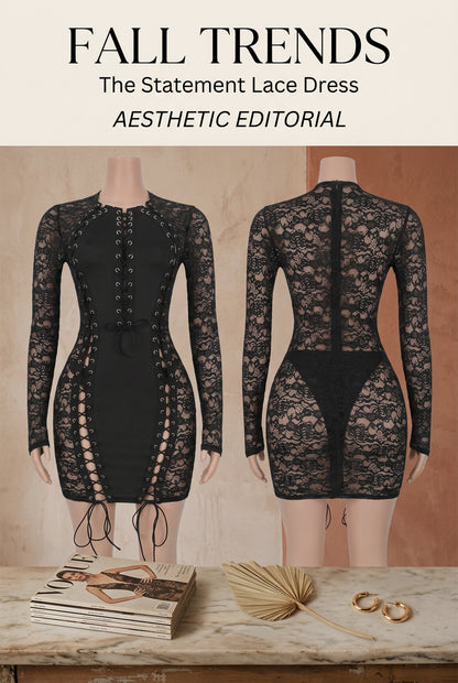 Dark Desire Lace Mini Dress