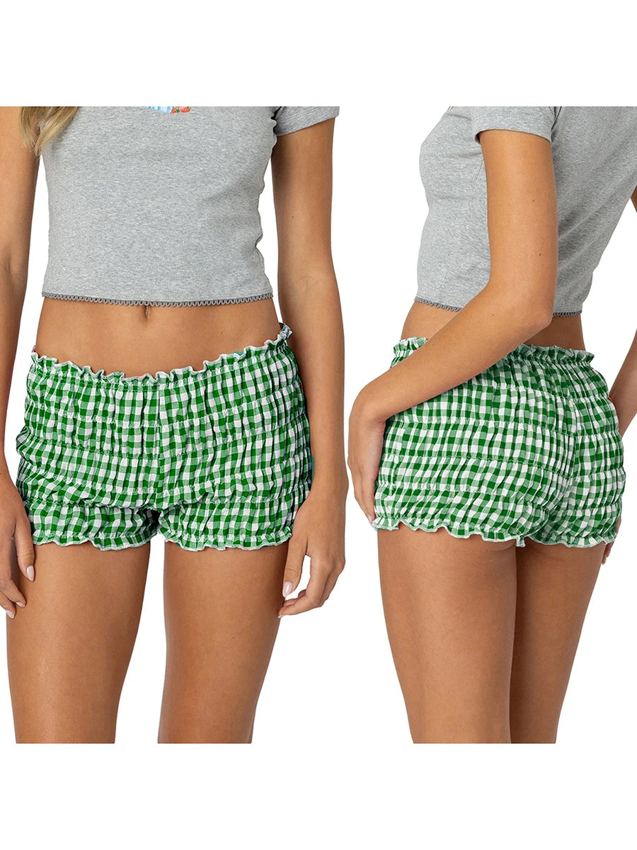 Gennie Plaid Short