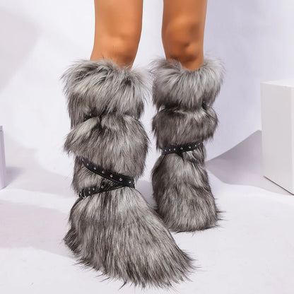 Plush Furry Boots