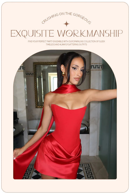 Sadie Satin Corset Mini Dress