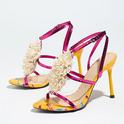 Coral High Heels